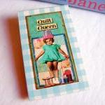 Vintage Girl With Needles And Thread - Quilt Queen..