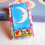 La Luna The Moon - Mexican Loteria Card - Paper..