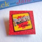 Greetings From Toronto Canada Maple Leaf - Vintage..
