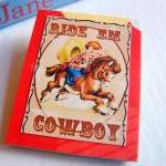 Boy Riding A Pony - Ride Em Cowboy - Paper And..