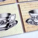 Victorian Teacups Tea Cups With Roses - Coaster..