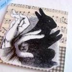 Hand Shadow Puppet No 2 - Bunny Rabbit - Coaster -..