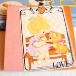 Love - Girl And Her Kitty Cat - Coaster - Small..