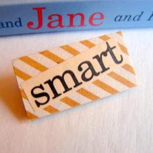 Smart - Paper And Chipboard Word Pin - Decoupage..