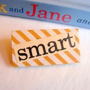 Smart - Paper And Chipboard Word Pin - Decoupage..