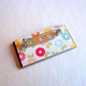 Please - Paper And Chipboard Word Pin - Decoupage..
