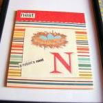 N Is For Nest Collage - Kids Nursery Childrens..
