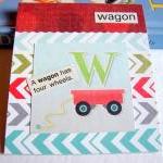 W Is For Wagon Collage - Kids Nursery Childrens..