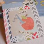 A Is For Apple Collage - Kids Nursery Childrens..
