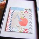 A Is For Apple Collage - Kids Nursery Childrens..