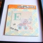 E Is For Elephant Collage - Kids Nursery Childrens..