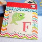 F Is For Fish Collage - Kids Nursery Childrens..