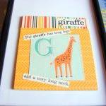 G Is For Giraffe Collage - Kids Nursery Childrens..